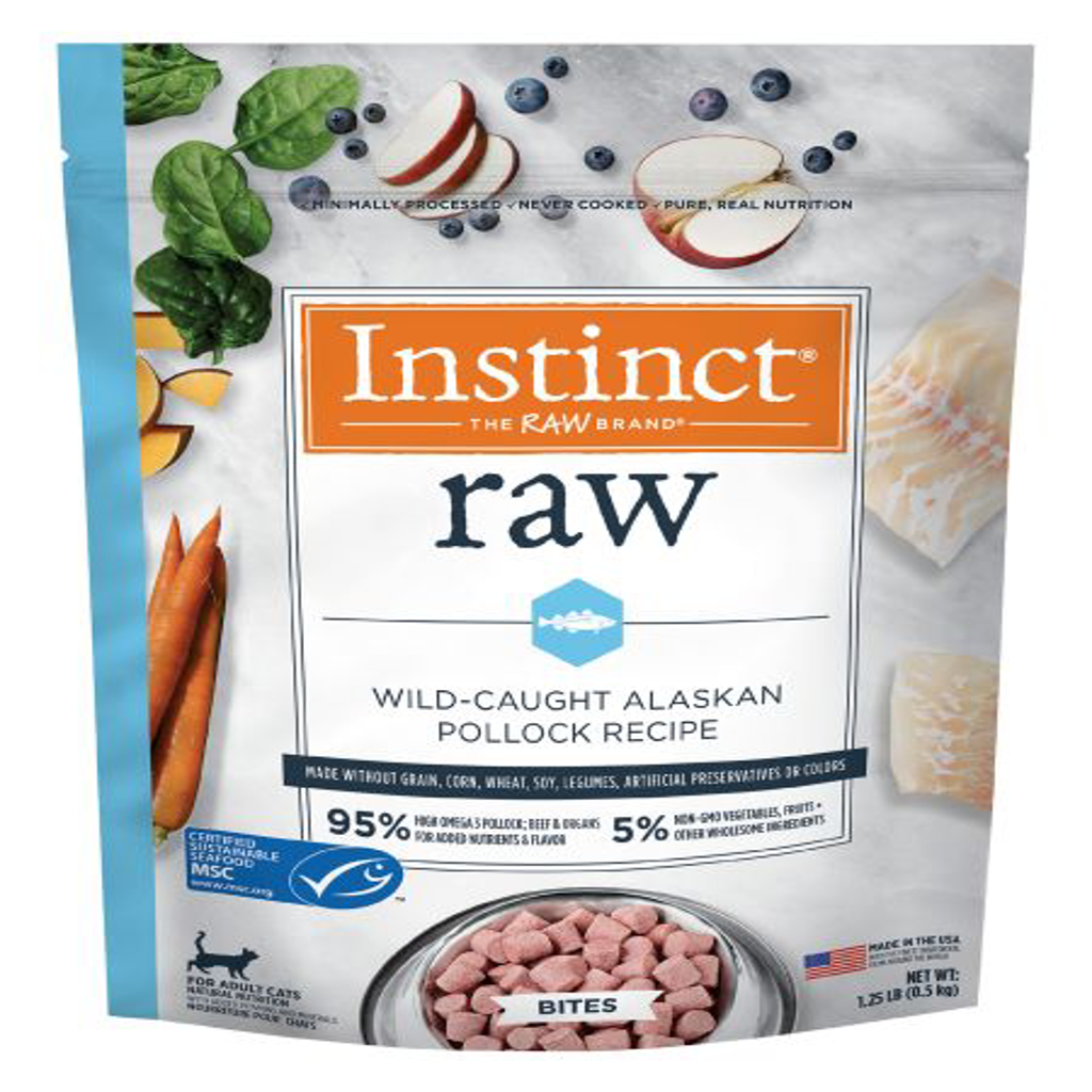 Instinct - Cat Raw - Pollock Bites