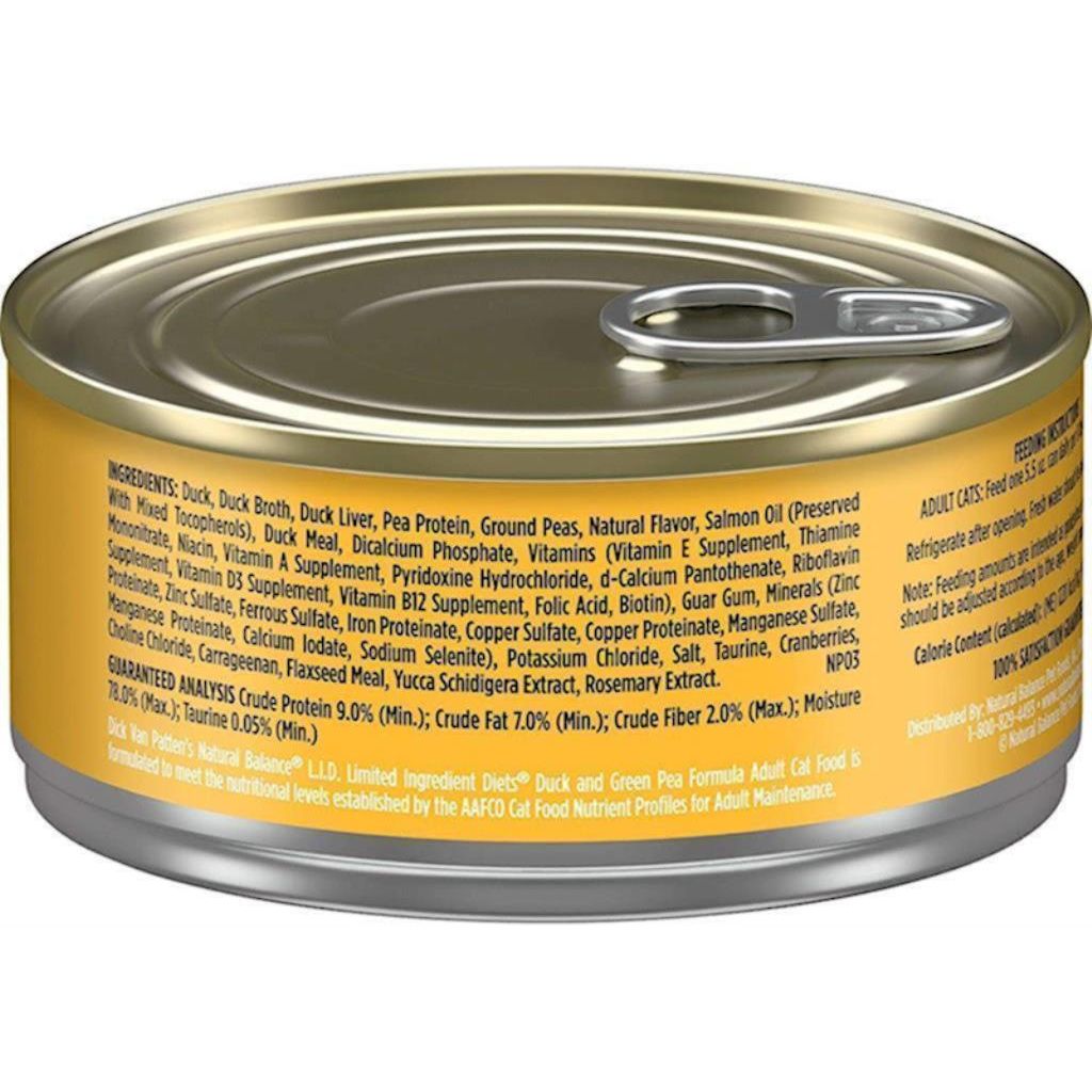 Natural Balance - LID - Cat Duck & Green Pea