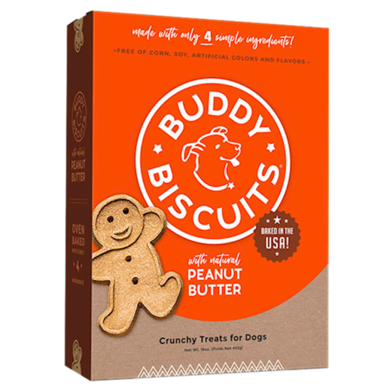 Buddy Biscuits - Dog Oven Baked Treats with Peanut Butter