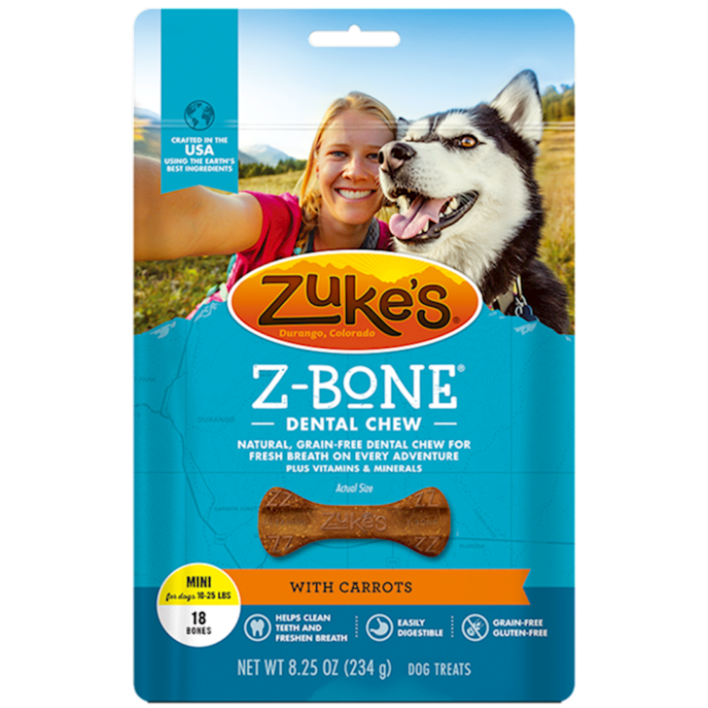 Zukes - Dog Dental Chew Clean Carrot Mini
