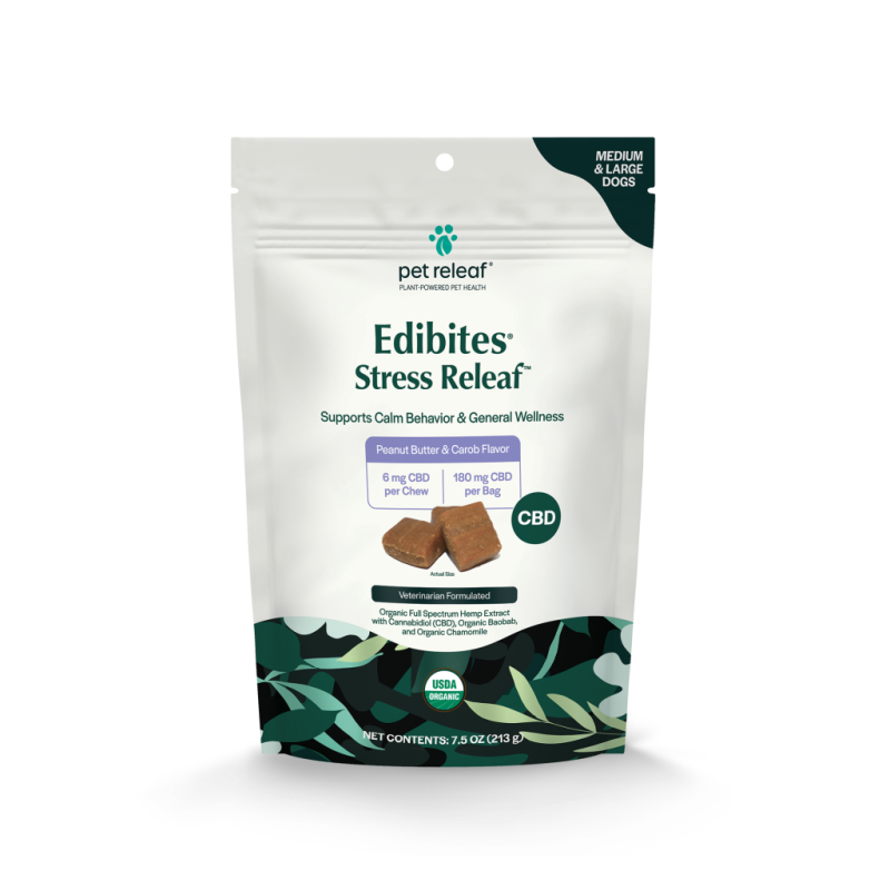 Pet Releaf - Edibites Stress Releaf PB Carob - Sm