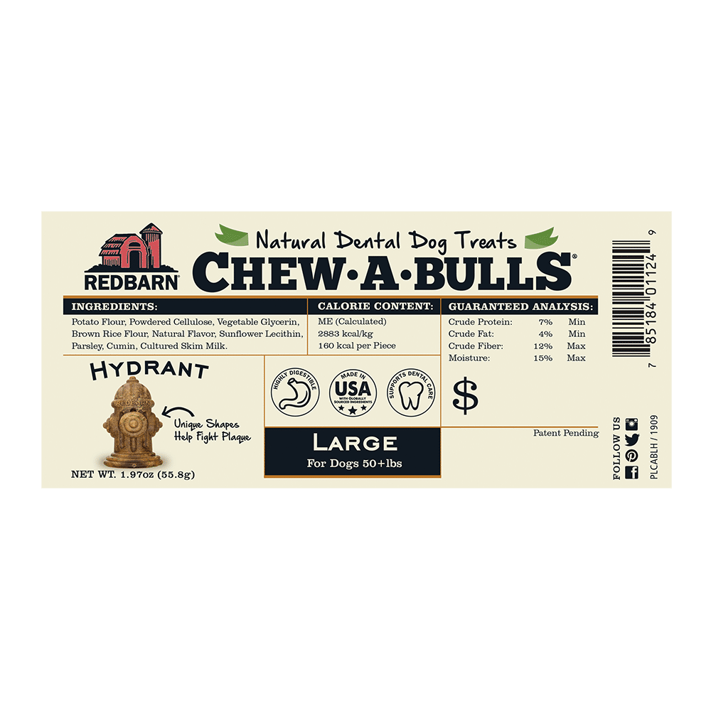 Redbarn Chew-A-Bulls Mini Hydrant BULK