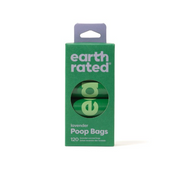 Earth Rated - Poop Bags 8 Rolls - Lavender Scented