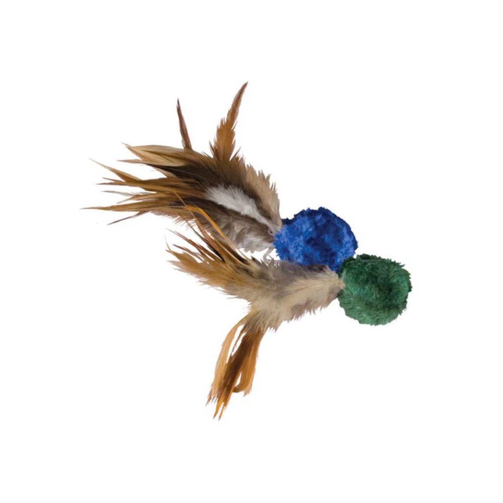 KONG - Cat Naturals Crinkle Ball with Feather