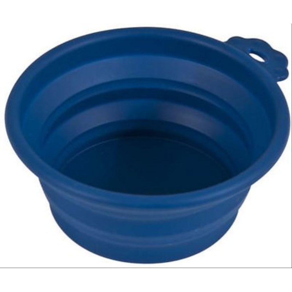 Petmate - Silicone Round Travel Bowl Blue 3 Cup