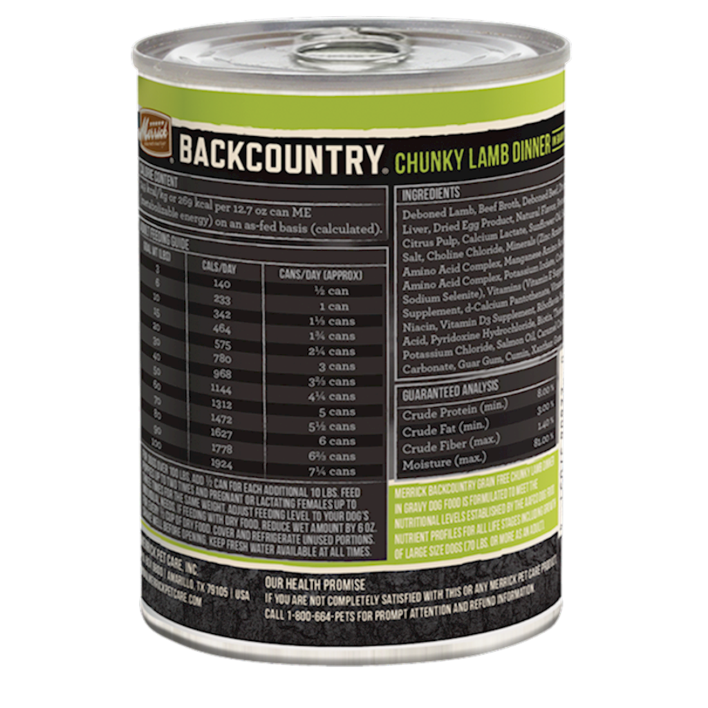 Merrick - Backcountry - Dog Chunky Lamb