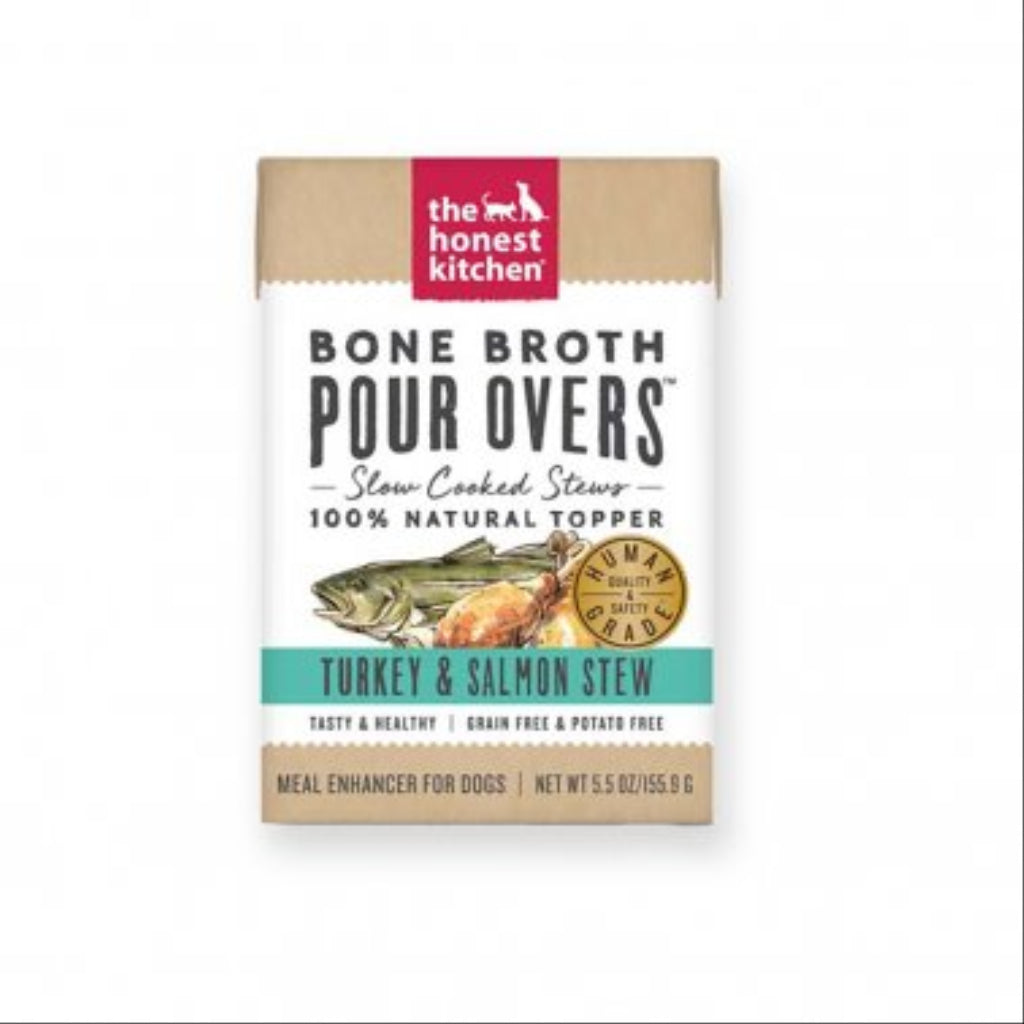 Bone Broth Pour Overs Turkey & Salmon Stew