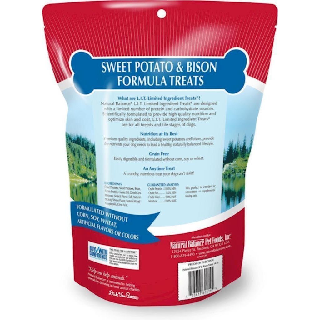 Natural Balance - LIT - Dog Sweet Potato & Bison Biscuits