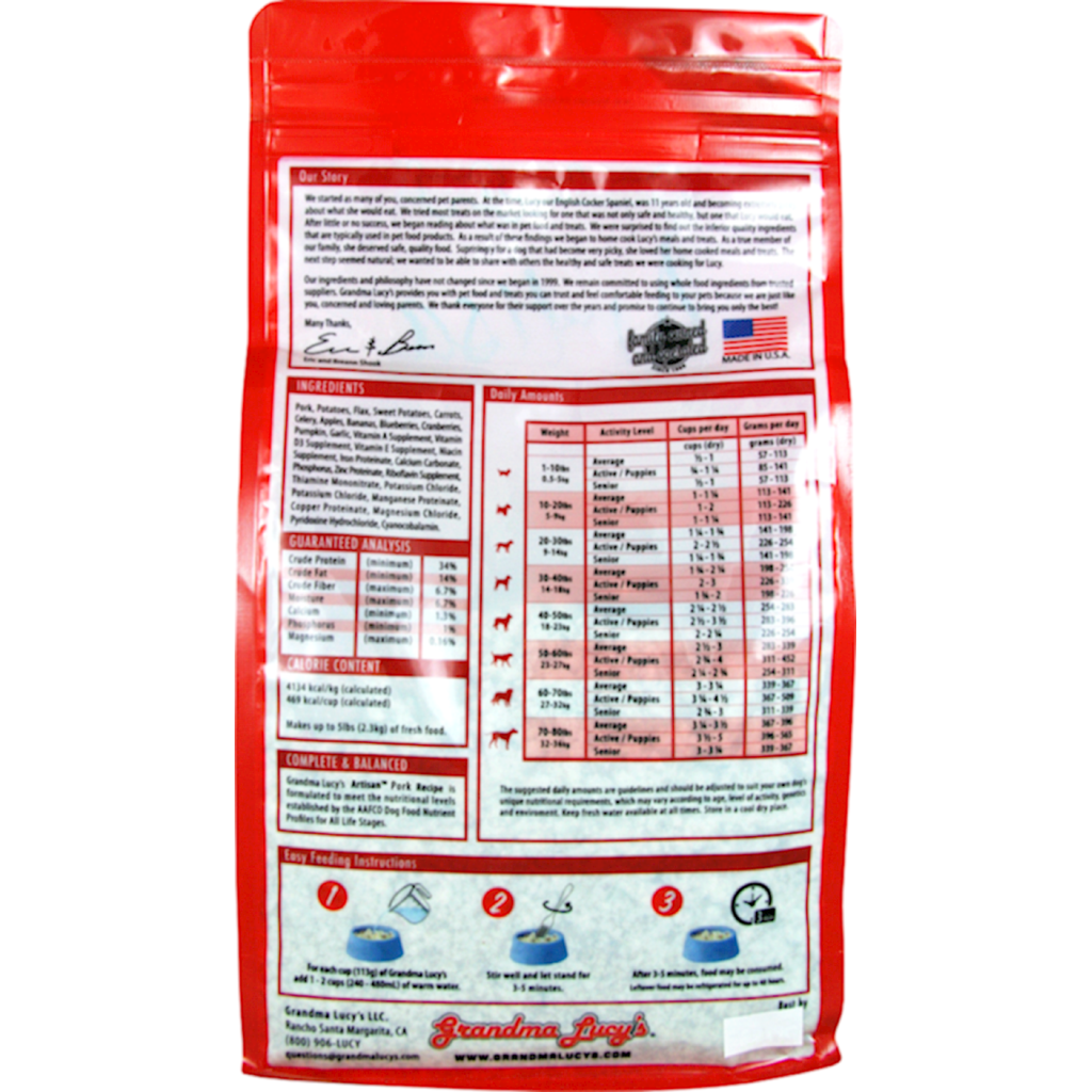 Grandma Lucy's - Artisan - Dog Grain Free Pork