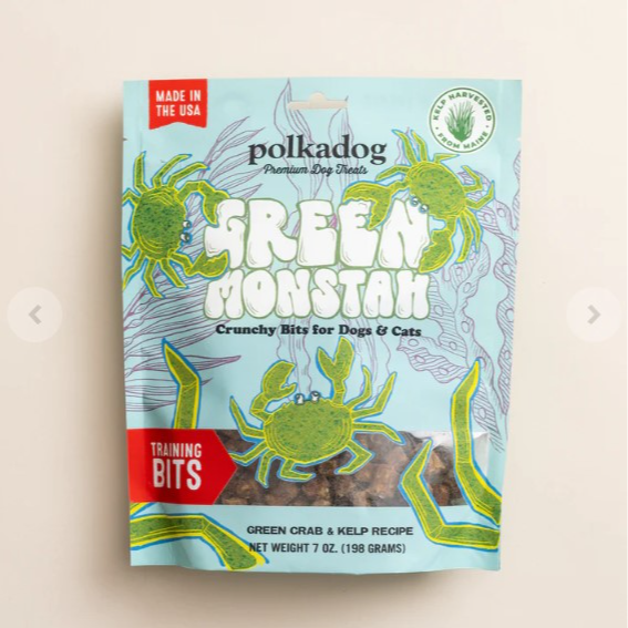 Polkadog Pouch - Green Monstah Training Bits