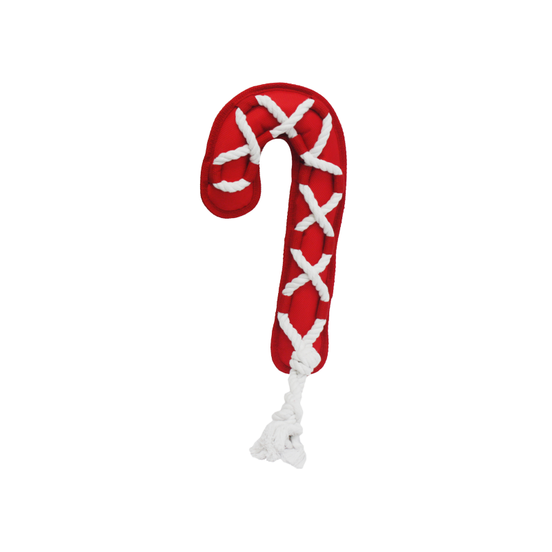 Multipet - Holiday - Cross-Ropes Candy-Cane