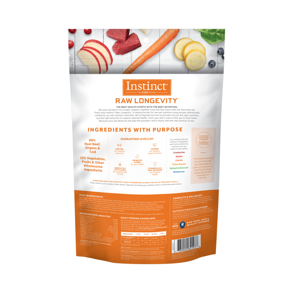 Instinct Longevity - FD Meal Dog Cod/Beef