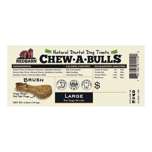 Redbarn - Chew-A-Bulls Medium Brush BULK