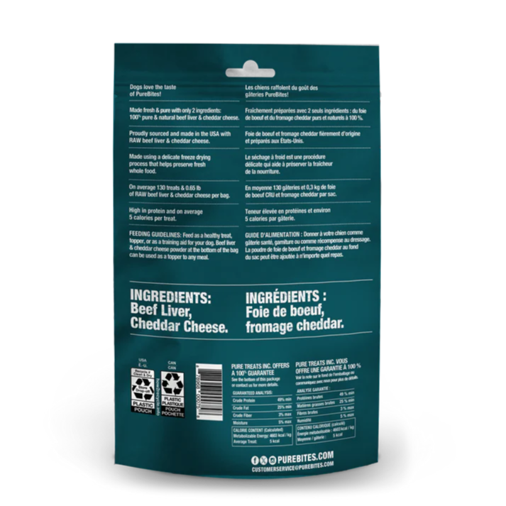 PureBites - Beef &amp; Cheese Freeze Dried Dog Treats