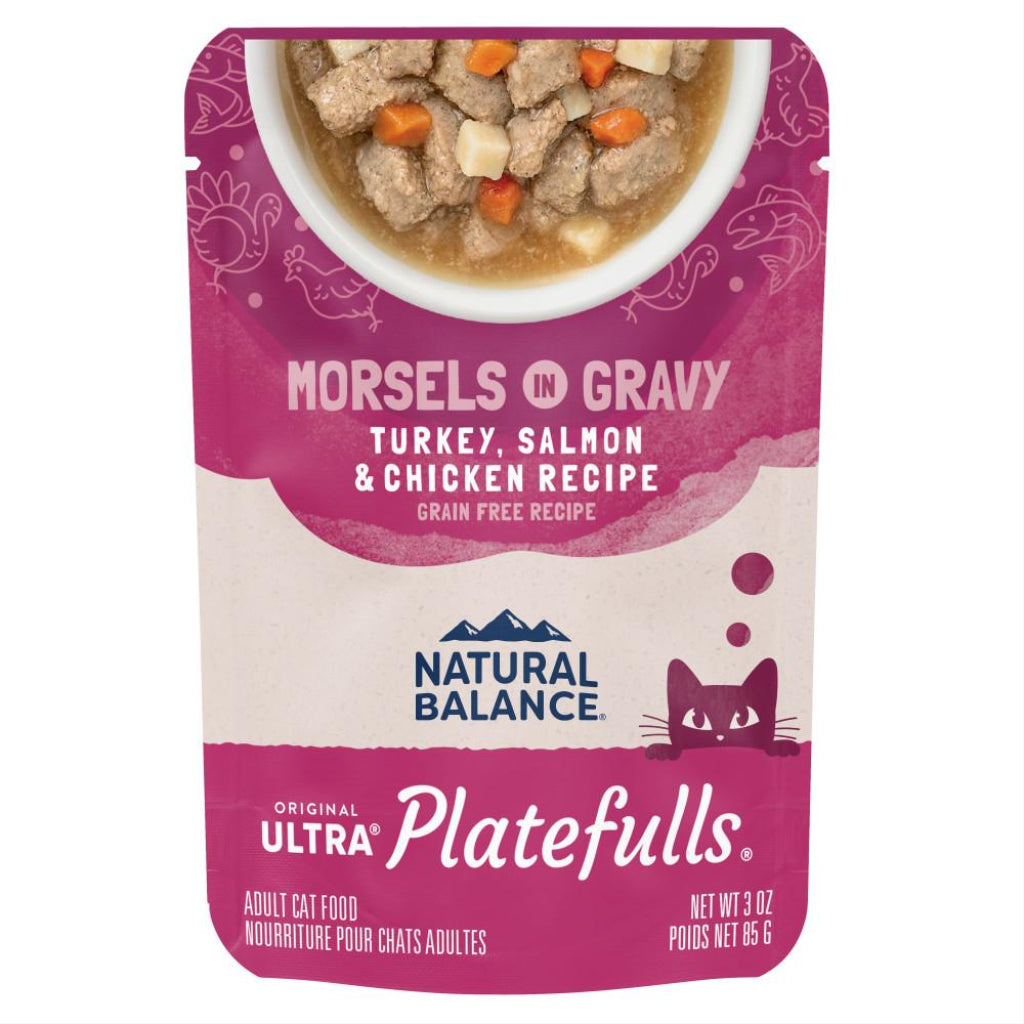 Natural Balance - Platefuls - Cat Indoor Turkey & Salmon In Gravy