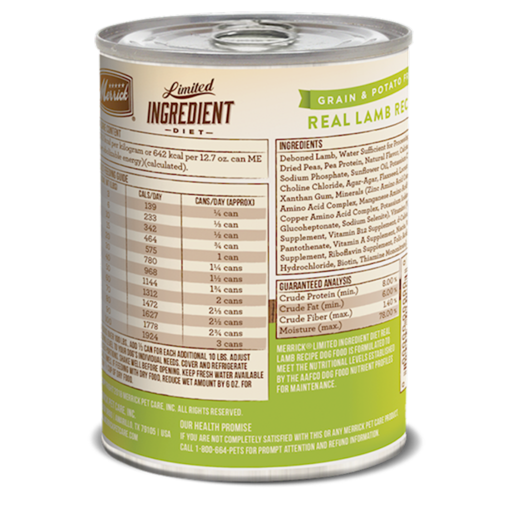 Merrick - LID - Dog Grain Free Real Lamb