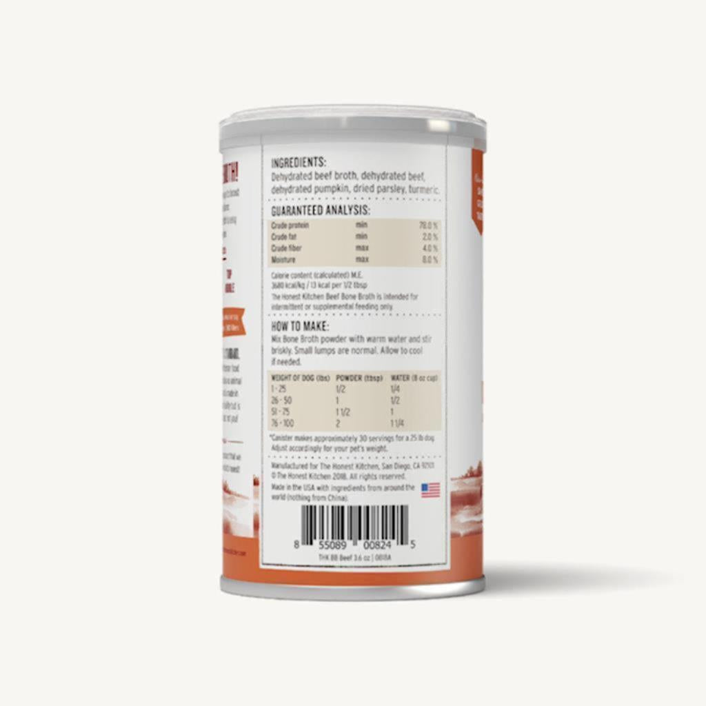 The Honest Kitchen - Dog Beef Bone Broth with Tumeric