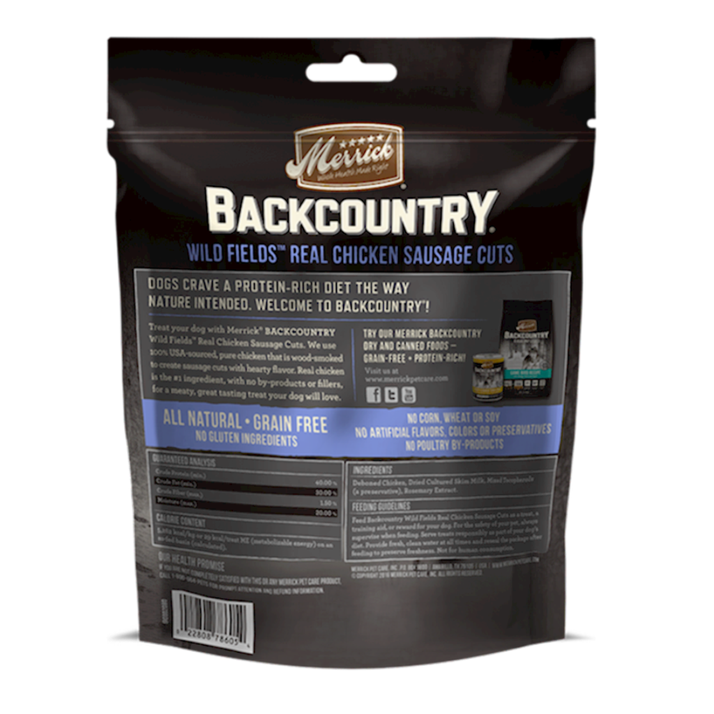 Merrick - Backcountry - Dog Great Plains Real Chicken Sausage Cuts
