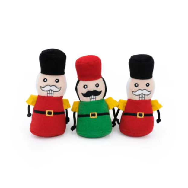 Zippy Paws - Holiday - Mini 3pk Nutcrackers