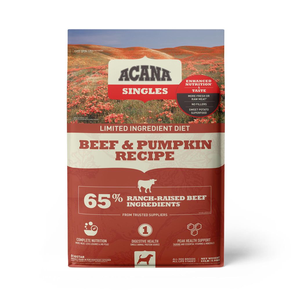 Champion - Acana - Dog Singles Beef & Pumpkin