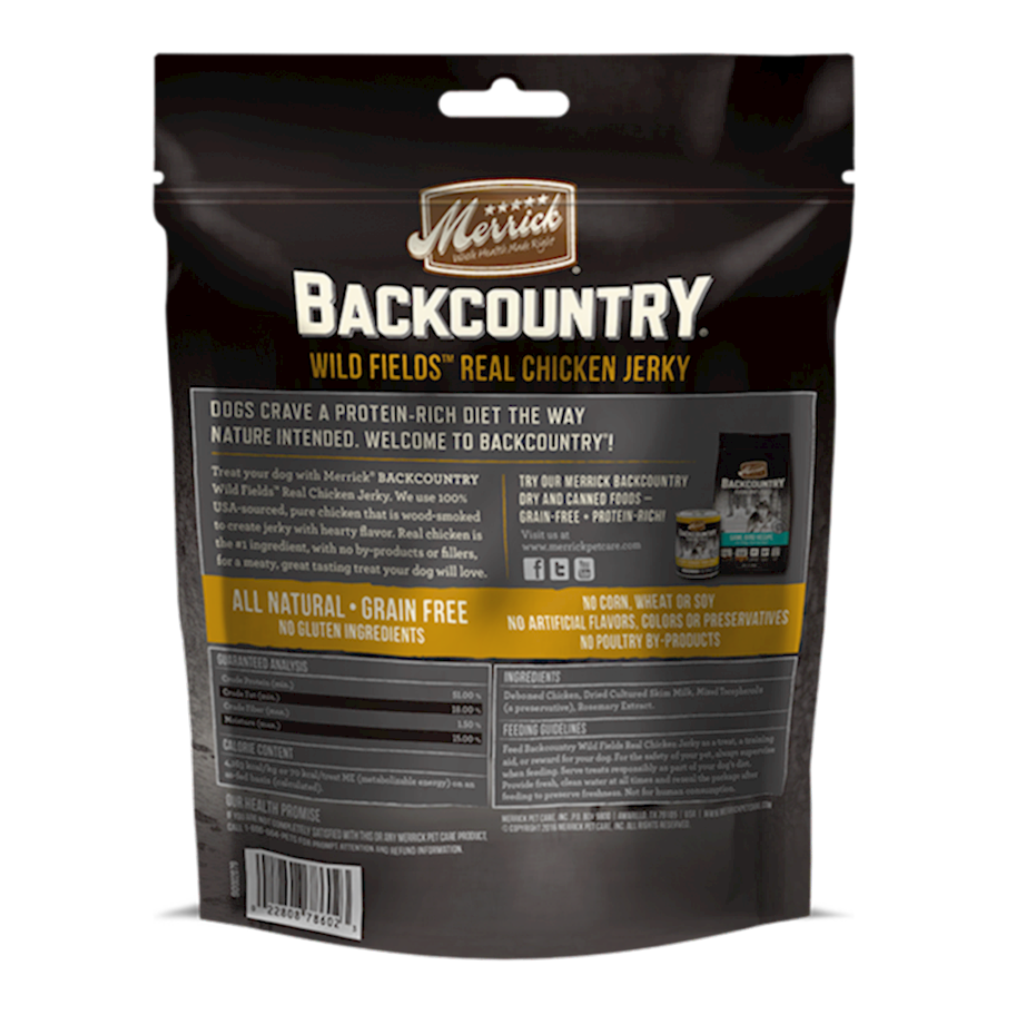 Merrick - Backcountry - Dog Wild Prairie Real Chicken Jerky