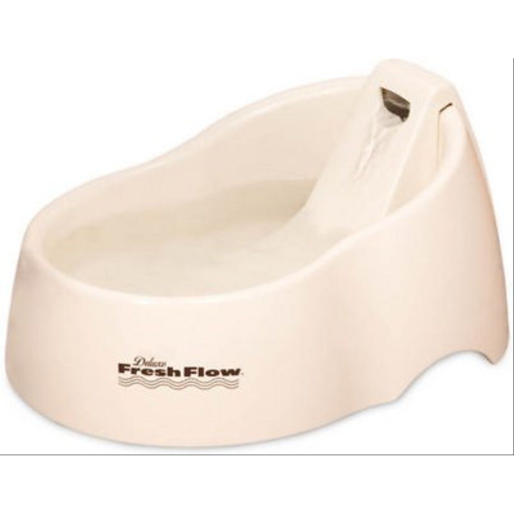 Petmate - Deluxe Fresh Flow Pet Fountain White 50oz