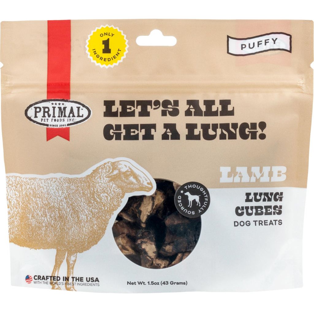 Primal - Dog Treats Let's All Get A Lung Lamb 1.5 oz