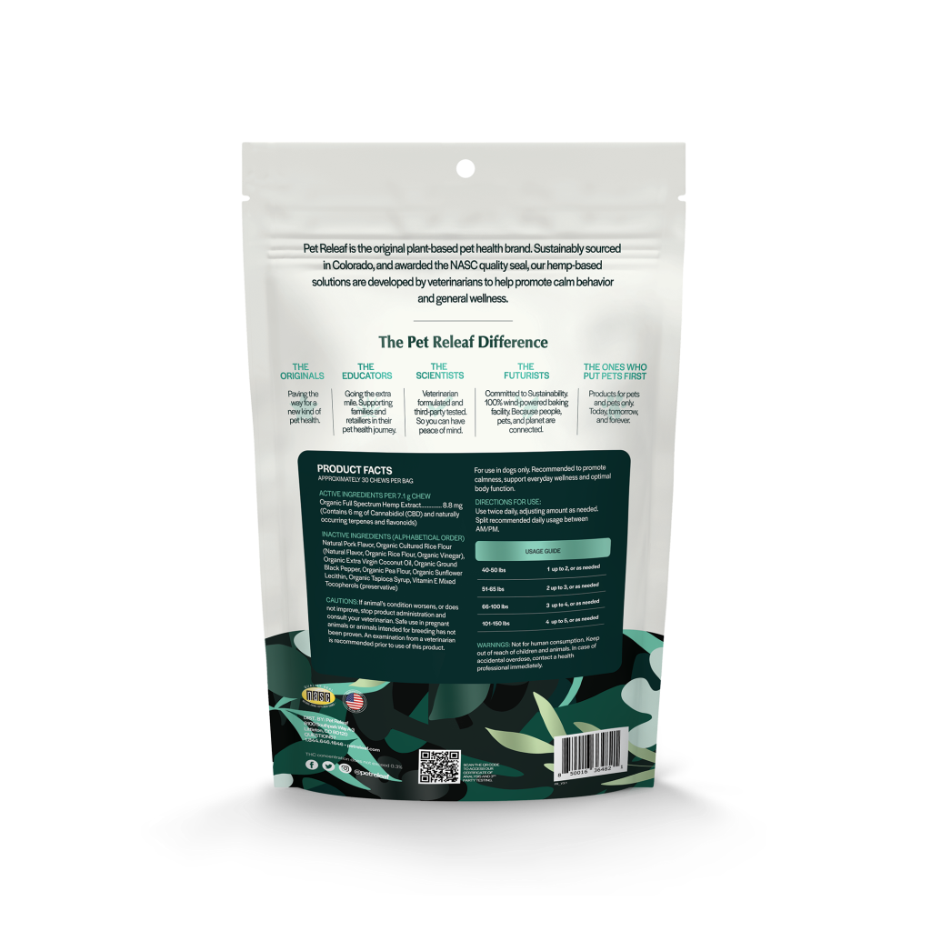 Pet Releaf - Edibites Stress  Releaf Pepper Bacn - Sm