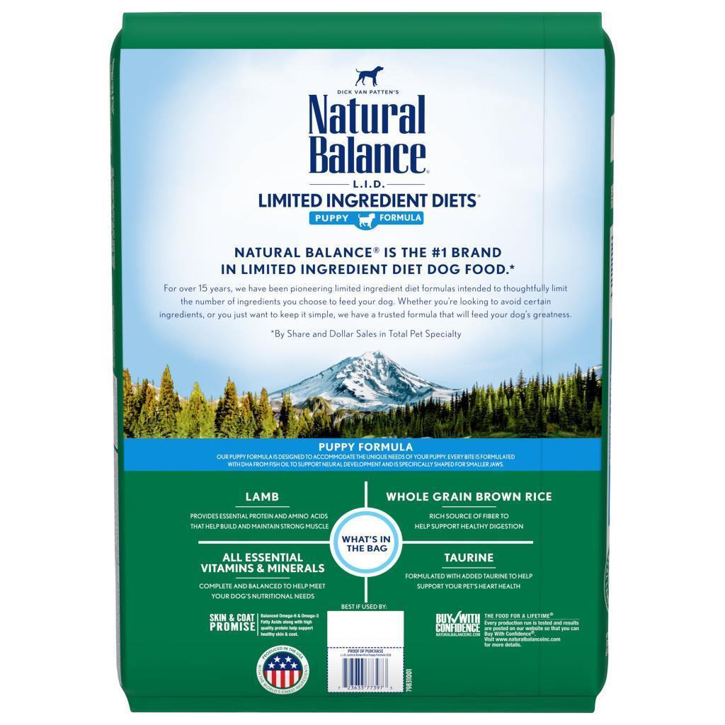 Natural Balance - Lid - Dog Lamb & Brown Rice