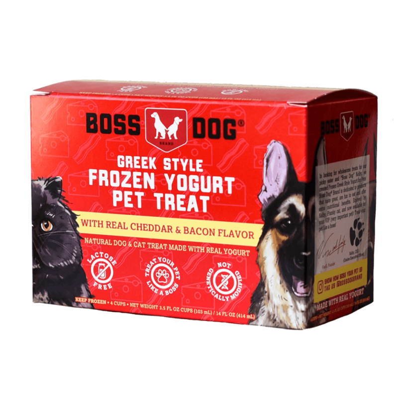 Boss Dog - Frozen Yogurt Real Cheddar & Bacon 8/4PK 3.5 fl oz