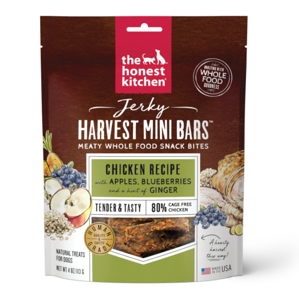 Jerky Harvest Mini Bars Chicken with Apples & Blueberrie