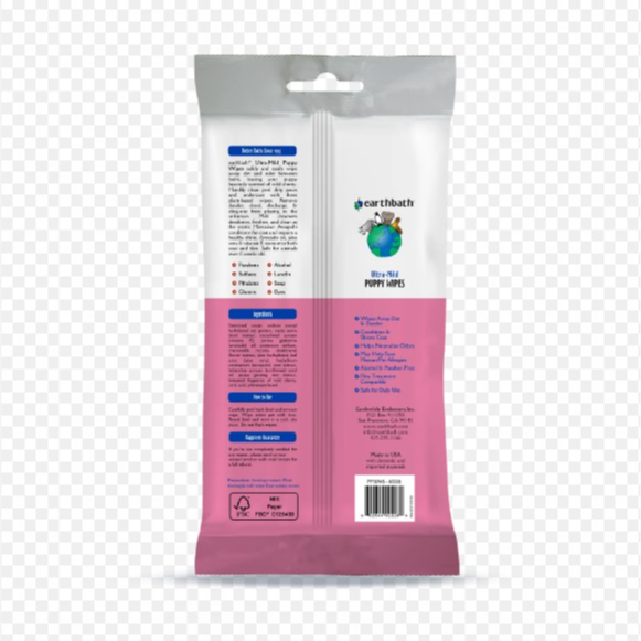Earthbath - Dog Grooming Wipes Puppy 30Ct