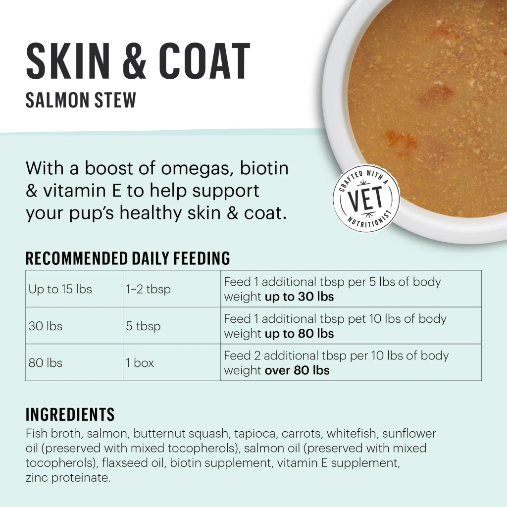 Functional Pour Overs for Skin & Coat - Salmon Stew