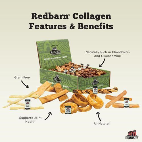 Redbarn Puffed Collagen Braid Dog Treat, 12-in