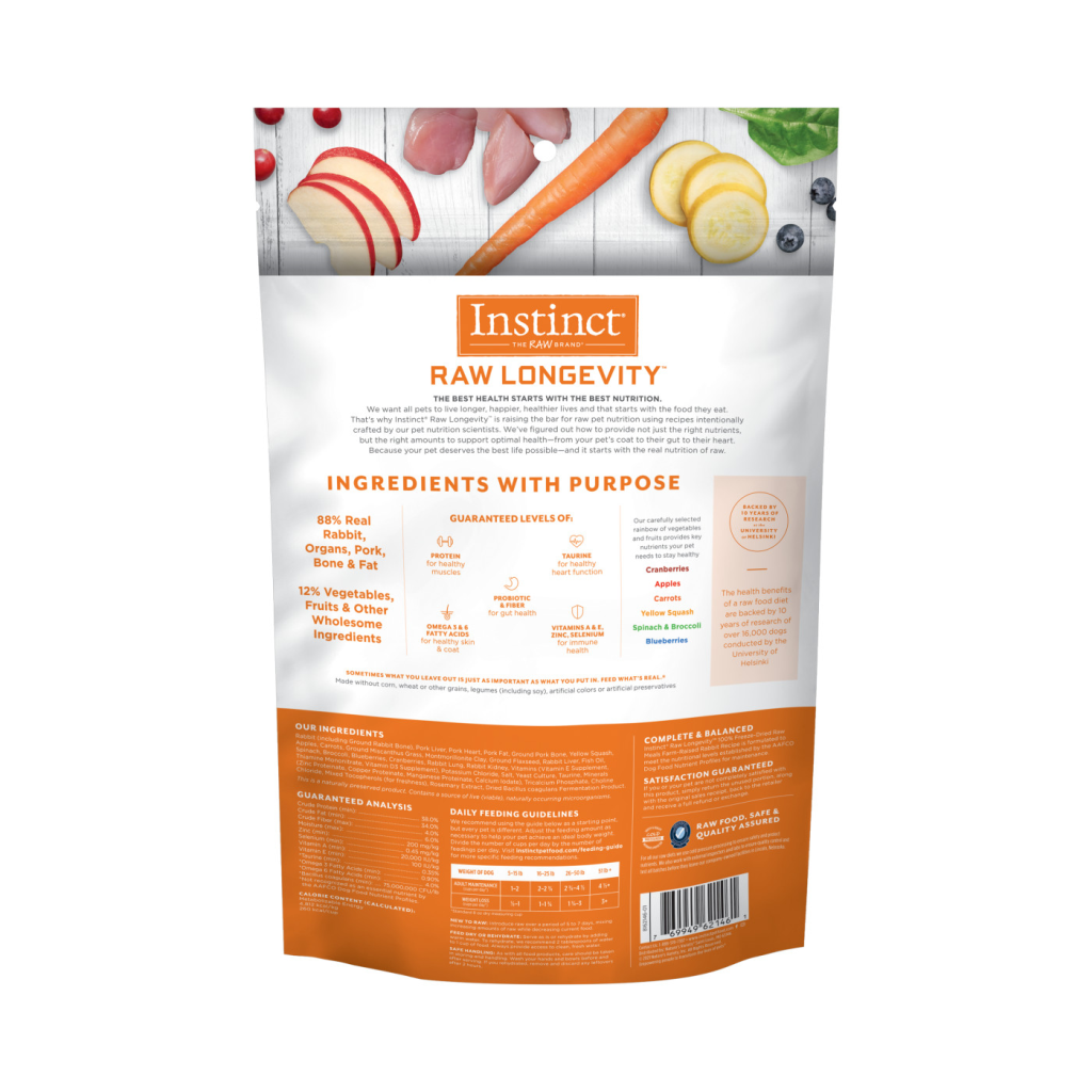 Instinct Longevity - FD Meal Dog Rabbit