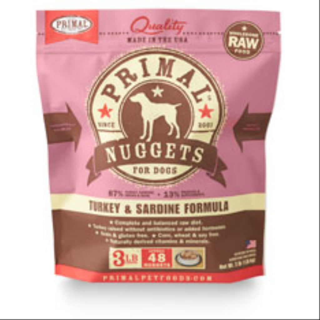 Primal - Dog Turkey & Sardine Nuggets