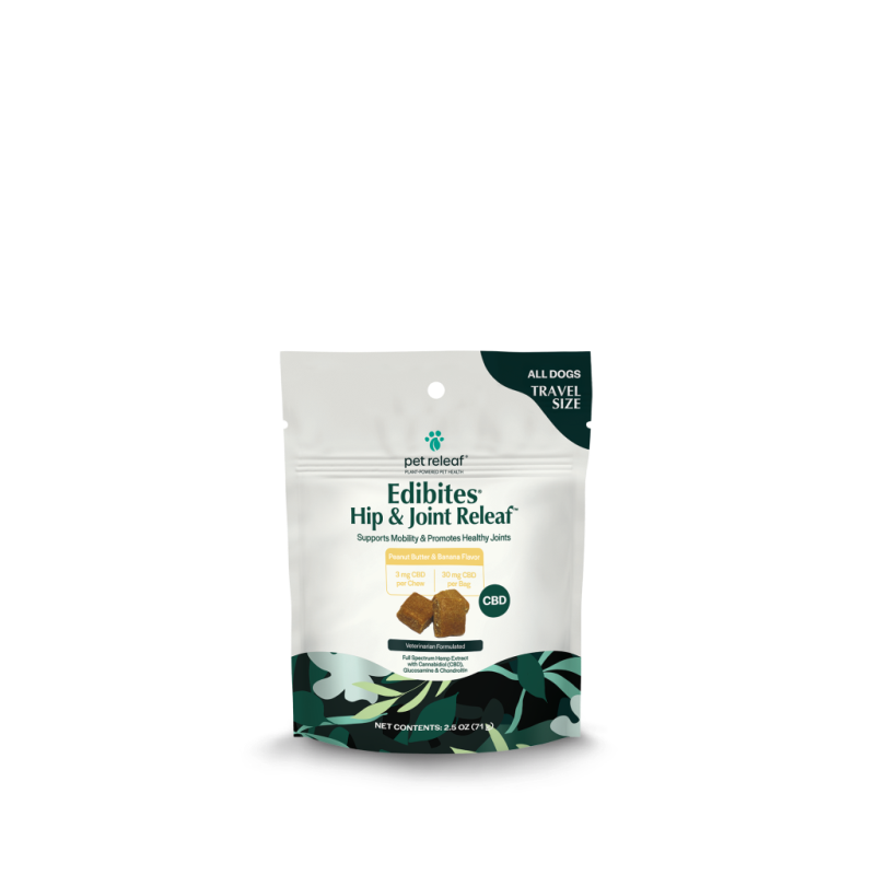 Pet Releaf - Edibites Hip&Joint PB Banana - Travel Size