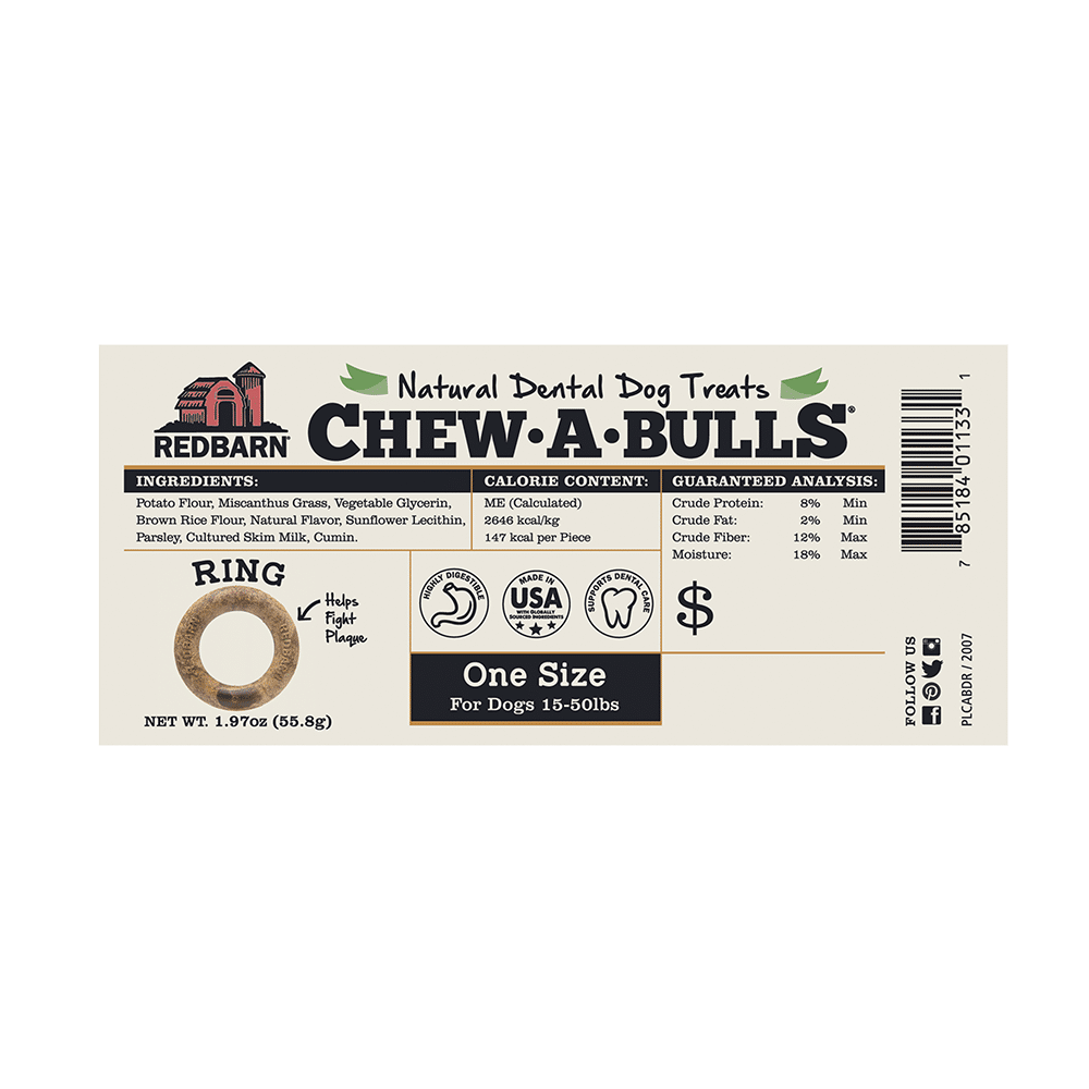 Redbarn - Chew-A-Bulls Dental Ring