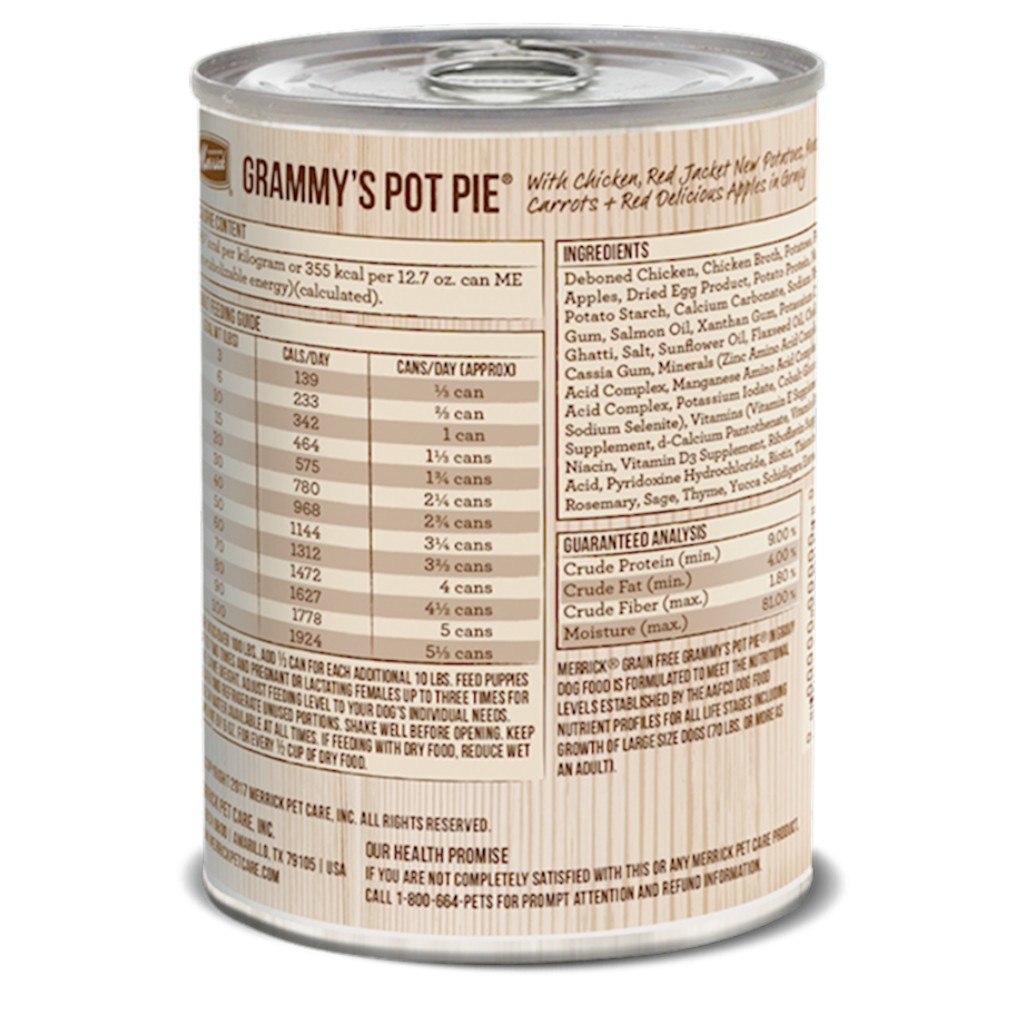 Merrick - Grain Free - Dog Grammys Pot Pie