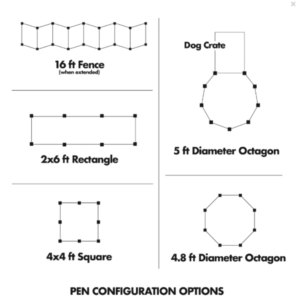 Petmate - Exercise Pen with Door 8 Panel 24x24