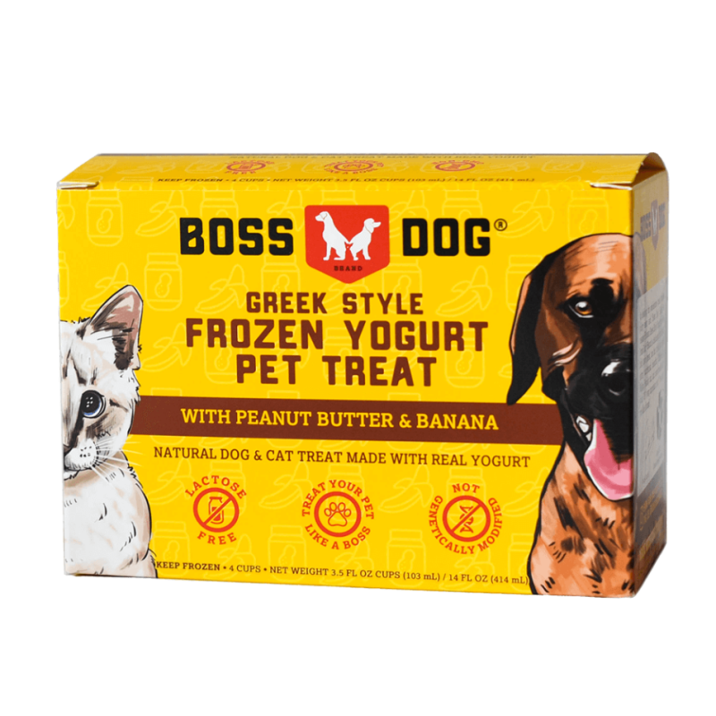 Boss Dog - Frozen Yogurt Peanut Butter & Banana 8/4PK 3.5 fl oz