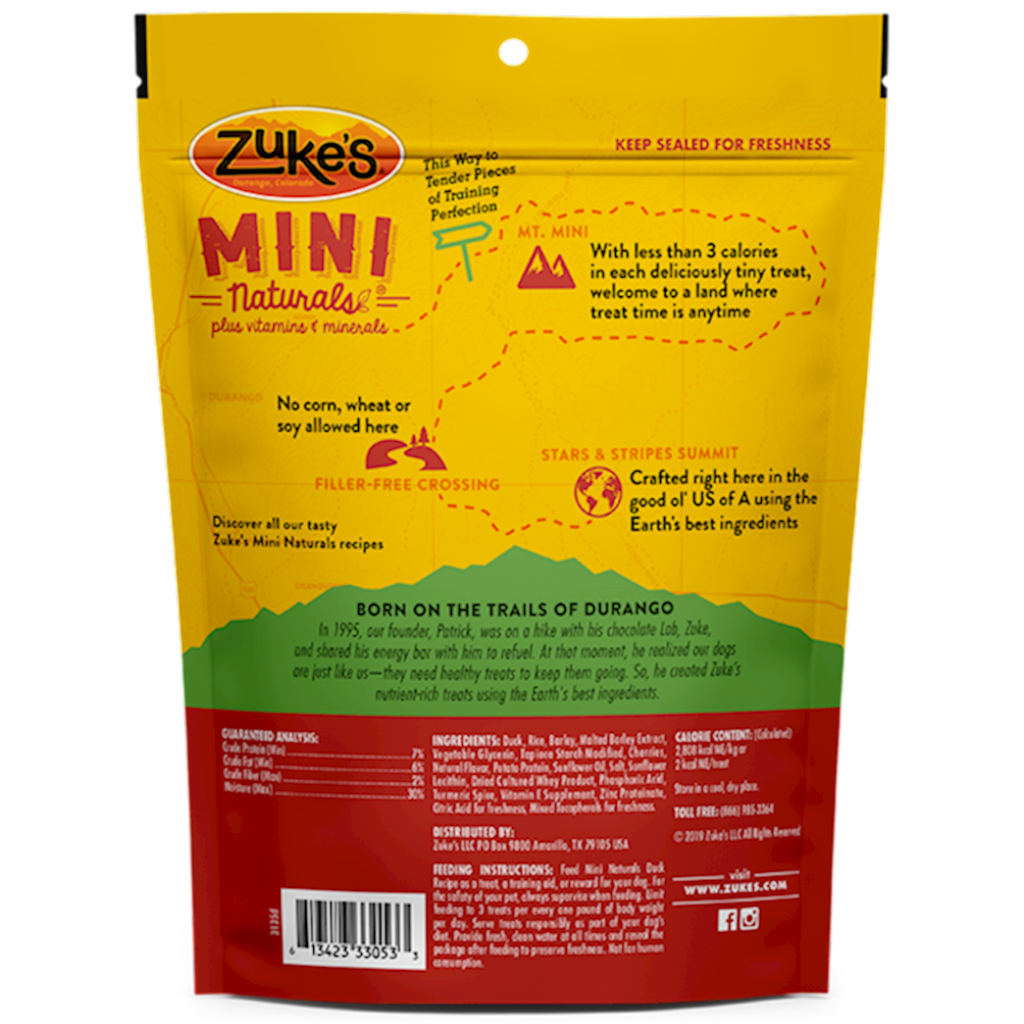 Zukes - Dog Mini Naturals Duc