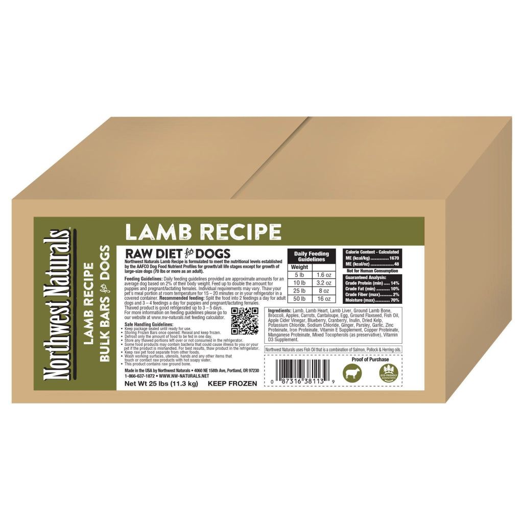 Northwest Naturals - Dinner Bars Lamb Bulk