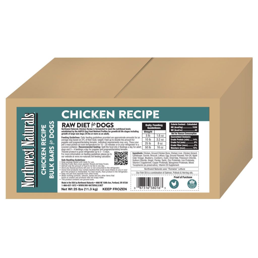 Northwest Naturals - Dinner Bars Chicken Bulk