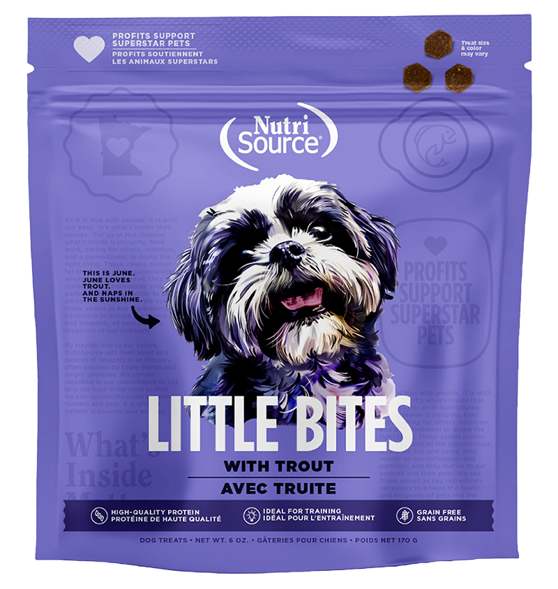 NutriSource Little Bites Trout Treat 6oz