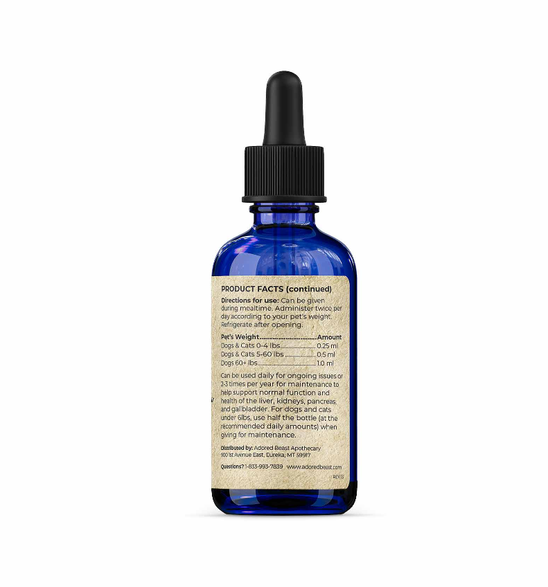 Adored Beast Liver Tonic & Detoxifier Homeopathy