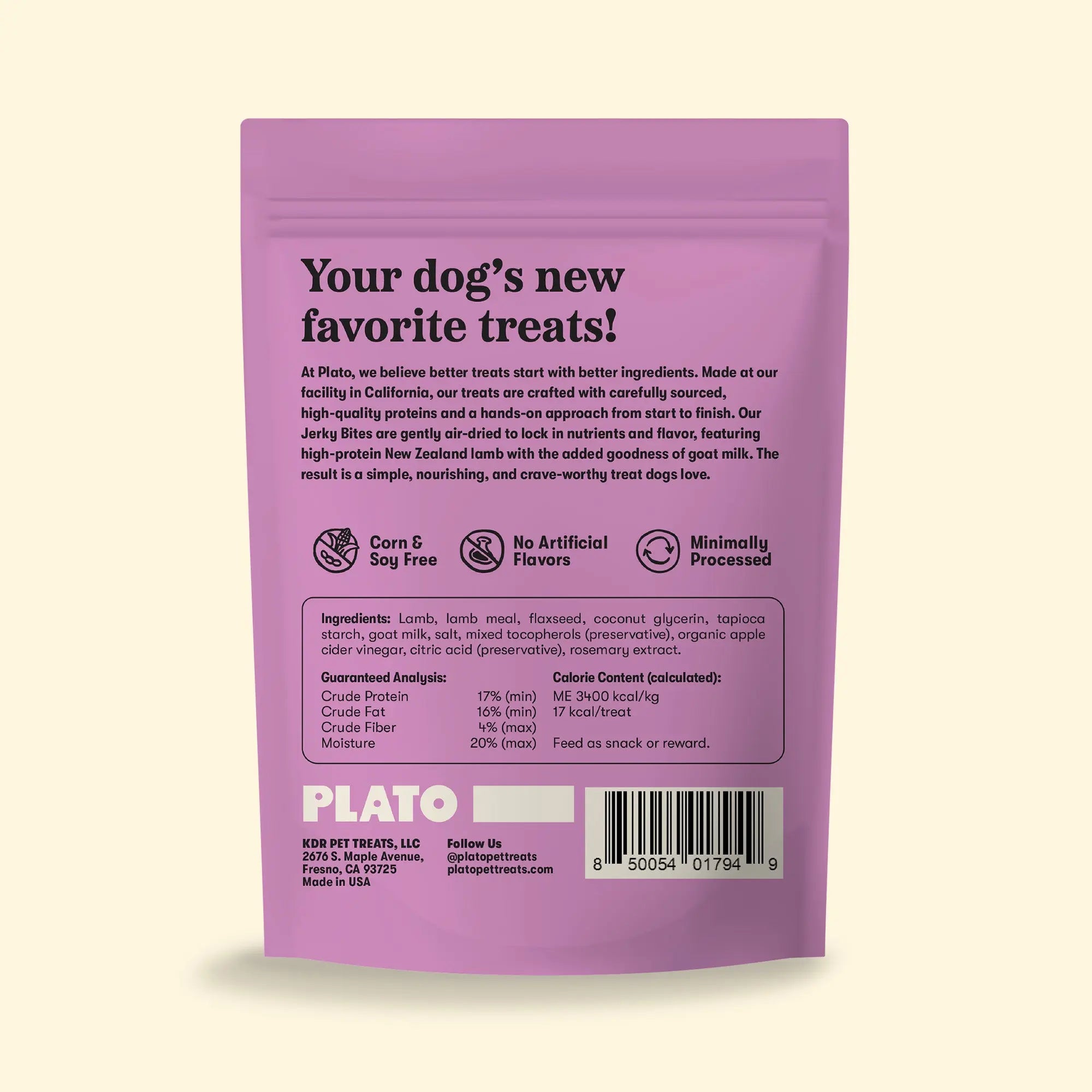 Plato Lamb & Goat Milk Jerky Bites