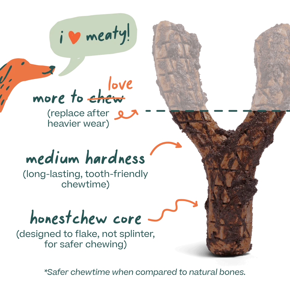 WOOF Honest Chew Meaty YGnawt - Medium