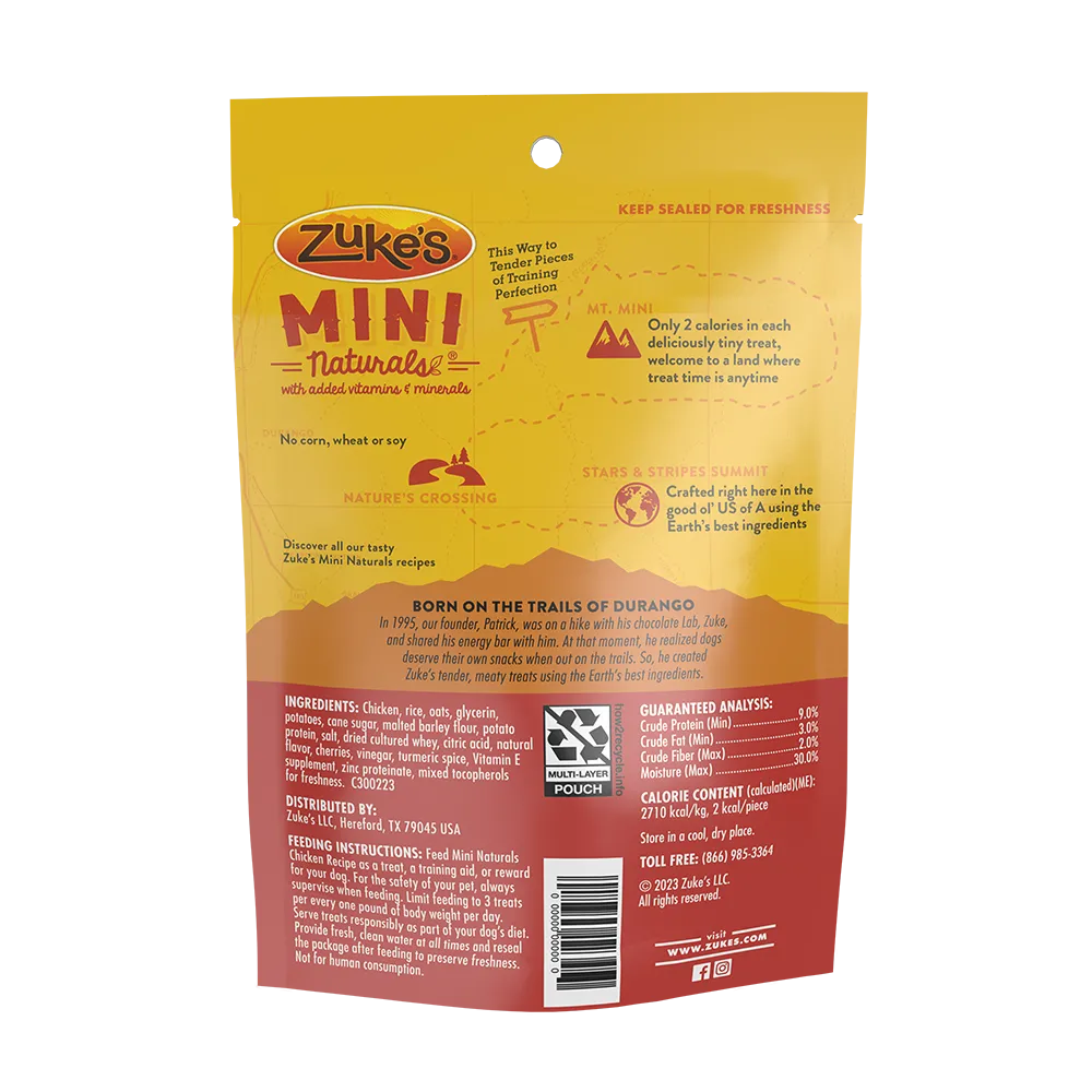 Zukes - Dog Mini Naturals Chicke