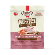 Primal Frozen Nuggets - Turkey and Salmon Recipe 4lb Pronto
